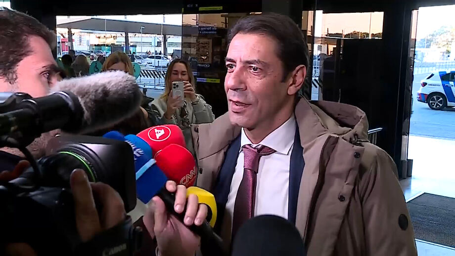 Declarações do presidente do Benfica antes da partida para a Madeira 