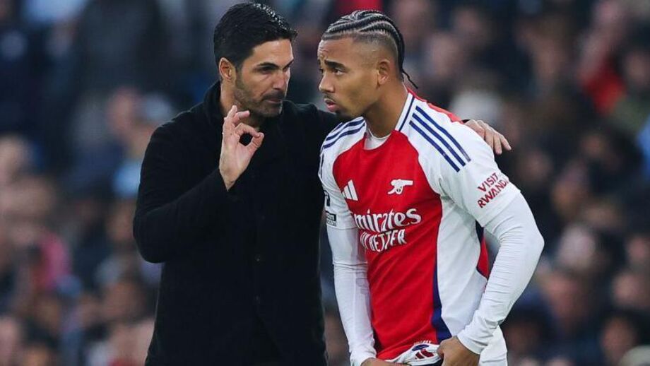 Arteta otimista com o regresso de Gabriel Jesus aos relvados