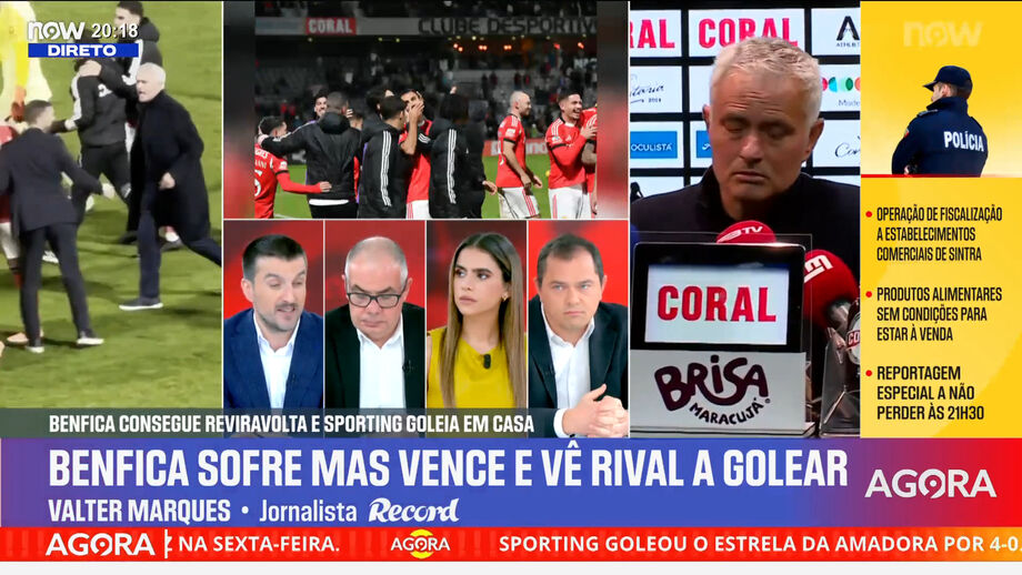 Valter Marques, editor de Record, analisa jogos recentes da equipa da Luz