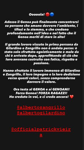 A publicação de Mario Balotelli no Instagram