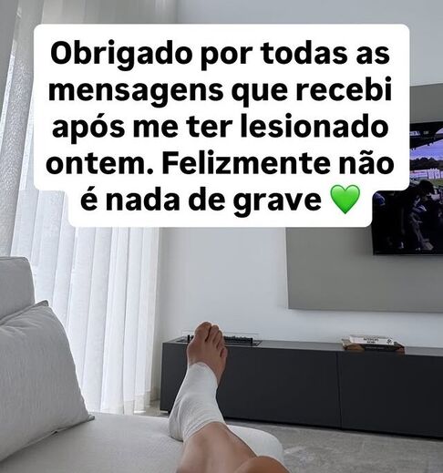 Fresneda agradece mensagens após lesão. Felizmente, não é grave