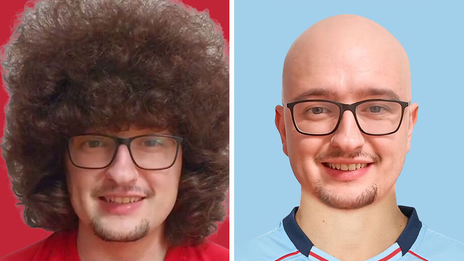 Da cabeleira à careca: Celta de Vigo brinca com adepto do Man. United que não corta o cabelo