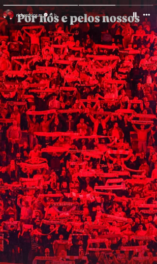 Os stories de Richard Ríos após o Benfica-Casa Pia