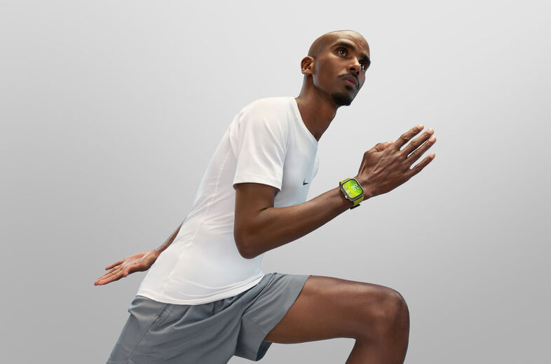 Sir Mo Farah com HUAWEI Watch Fit 4 Pro