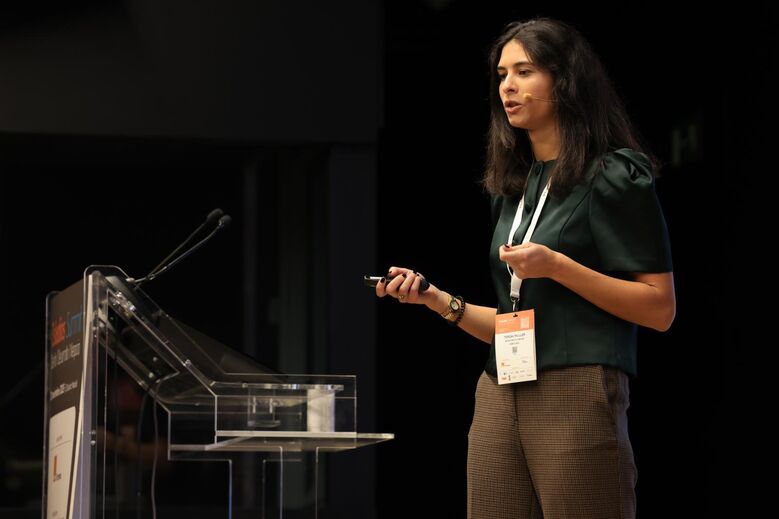 Teresa Muller e Sousa discursou no Estádios Summit, em Madrid