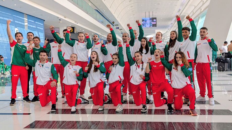 Comitiva portuguesa de kickboxing chega a Abu Dhabi para o Mundial WAKO