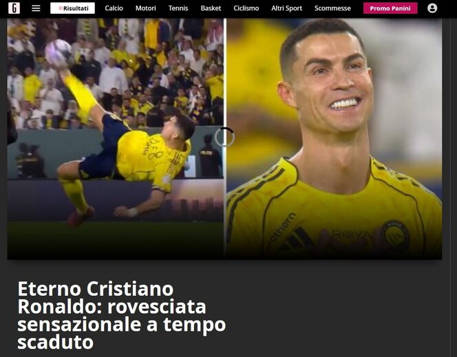 Gazzetta dello Sport (Itália): «Eterno Cristiano Ronaldo»