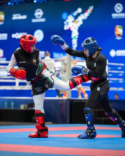 Competição de kickboxing no Mundial WAKO
