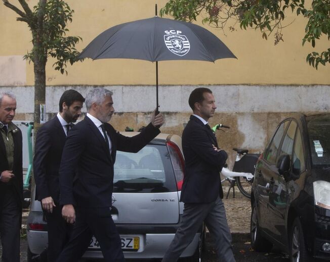 Frederico Varandas e Francisco Salgado Zenha na Basílica da Estrela
