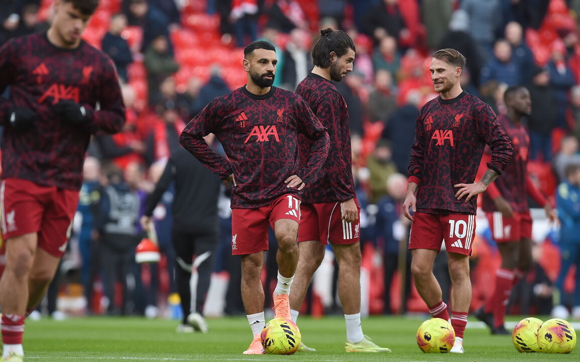 Mohamed Salah não entrou diante do West Ham