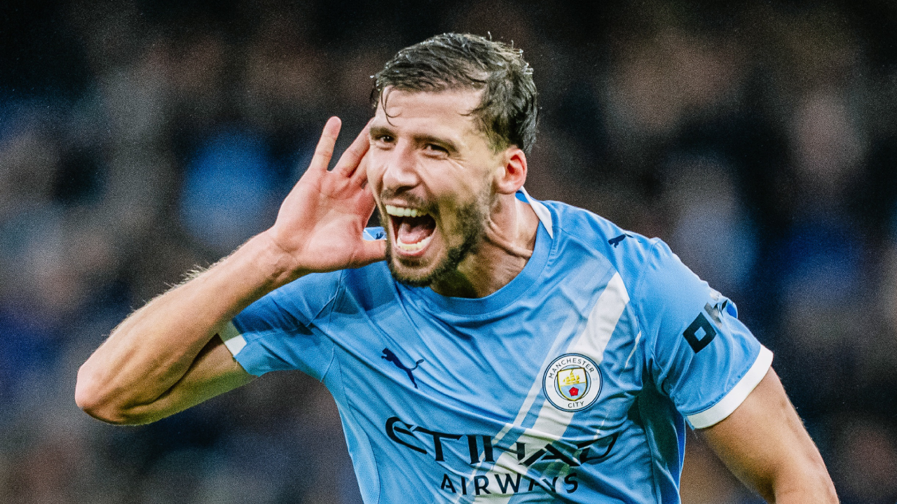 Rúben Dias a festejar depois de marcar diante do Sunderland