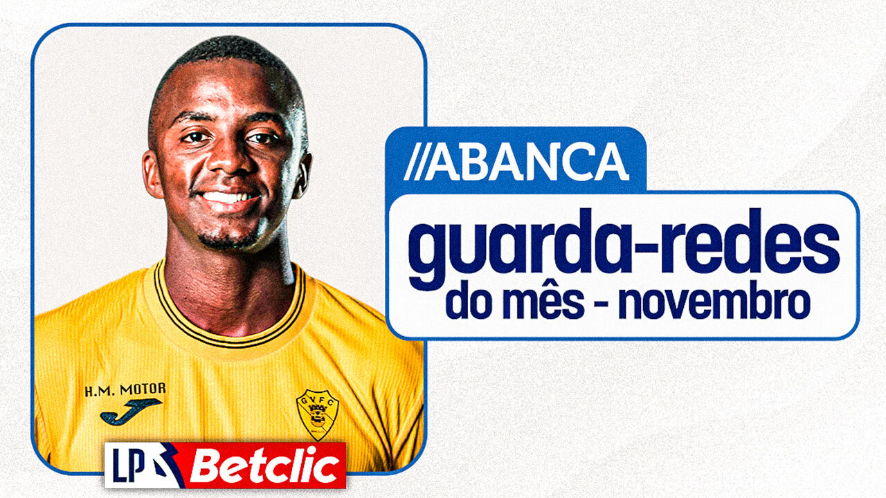 Andrew eleito guarda-redes do mês de novembro da 1ª Liga