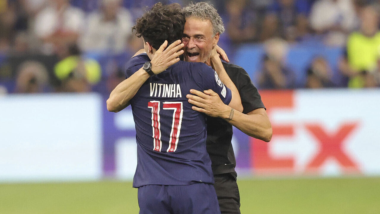 Vitinha e Luis Enrique