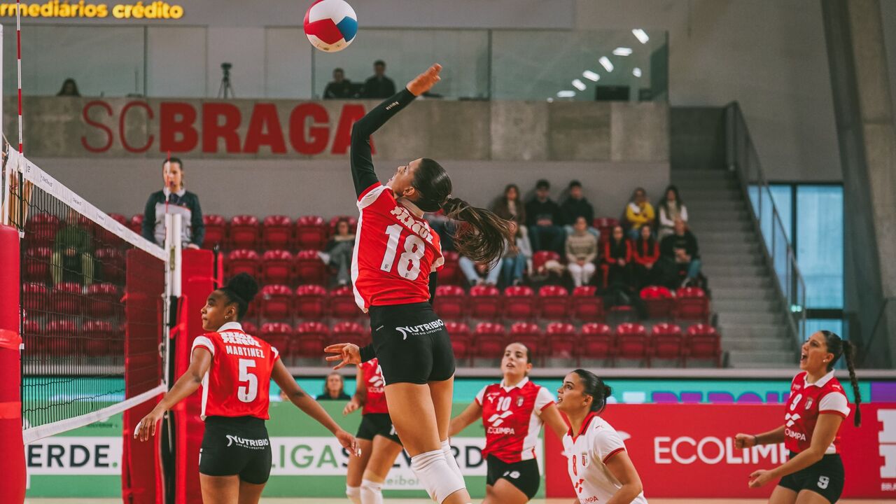 Braga vence Benfica em jogo do campeonato feminino de voleibol