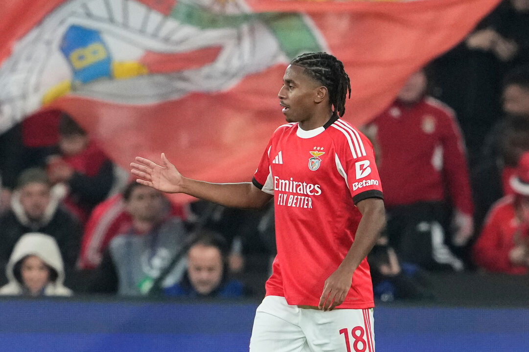 Leandro Barreiro apontou o segundo golos dos encarnados diante do Nápoles