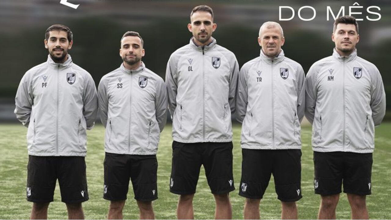 Equipa técnica do Vitória de Guimarães B é a melhor do mês na Liga 3