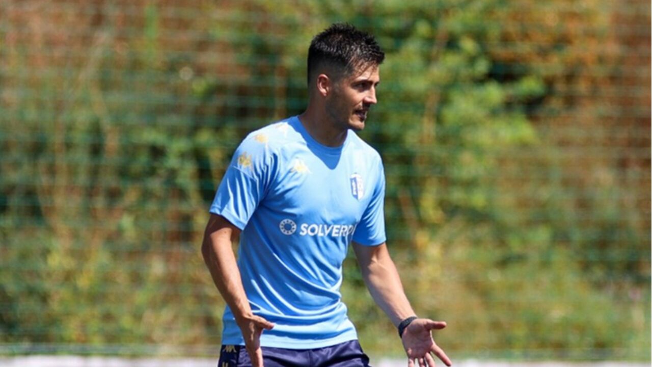 Ronald Molina nos treinos da equipa principal do Vizela