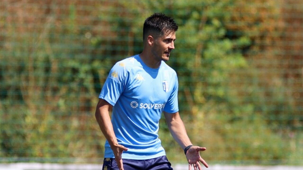 Ronald Molina nos treinos da equipa principal do Vizela