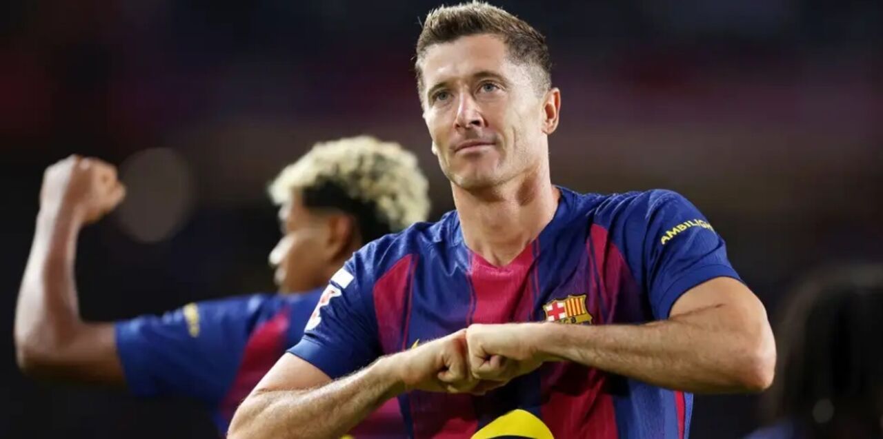 Lewandowski pondera futuro entre renovar com o Barça ou mudança para Miami