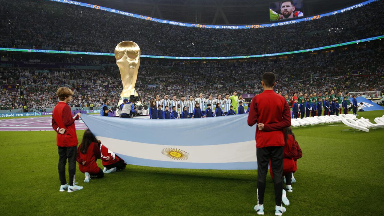 Argentina volta ao estádio onde se sagrou campeã mundial em 2022