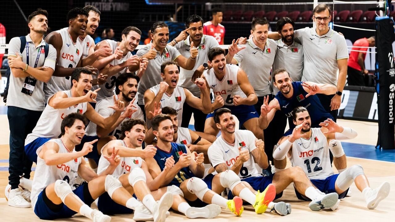 Seleção nacional de voleibol celebra participação na Liga Europeia