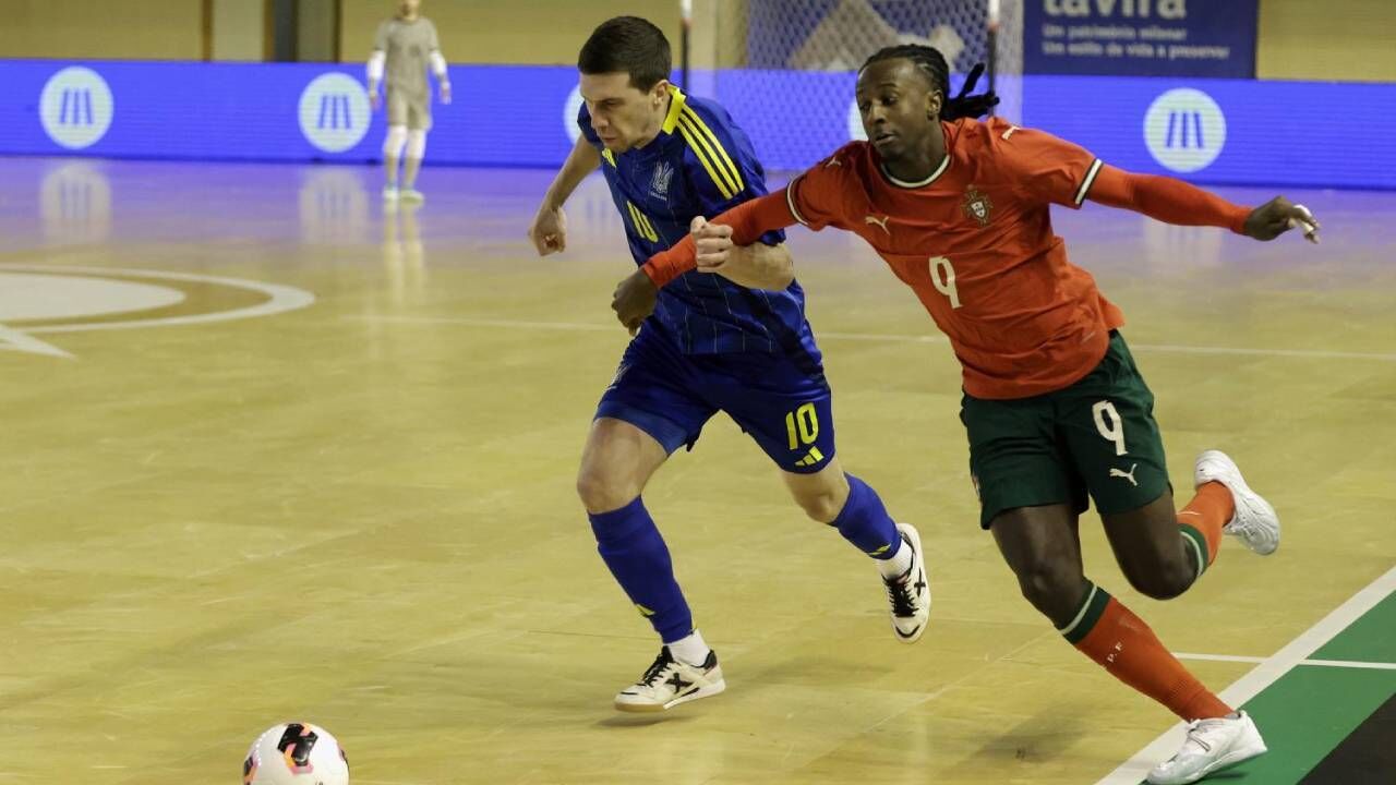 Portugal empata com a Ucrânia na preparação para o Europeu de futsal