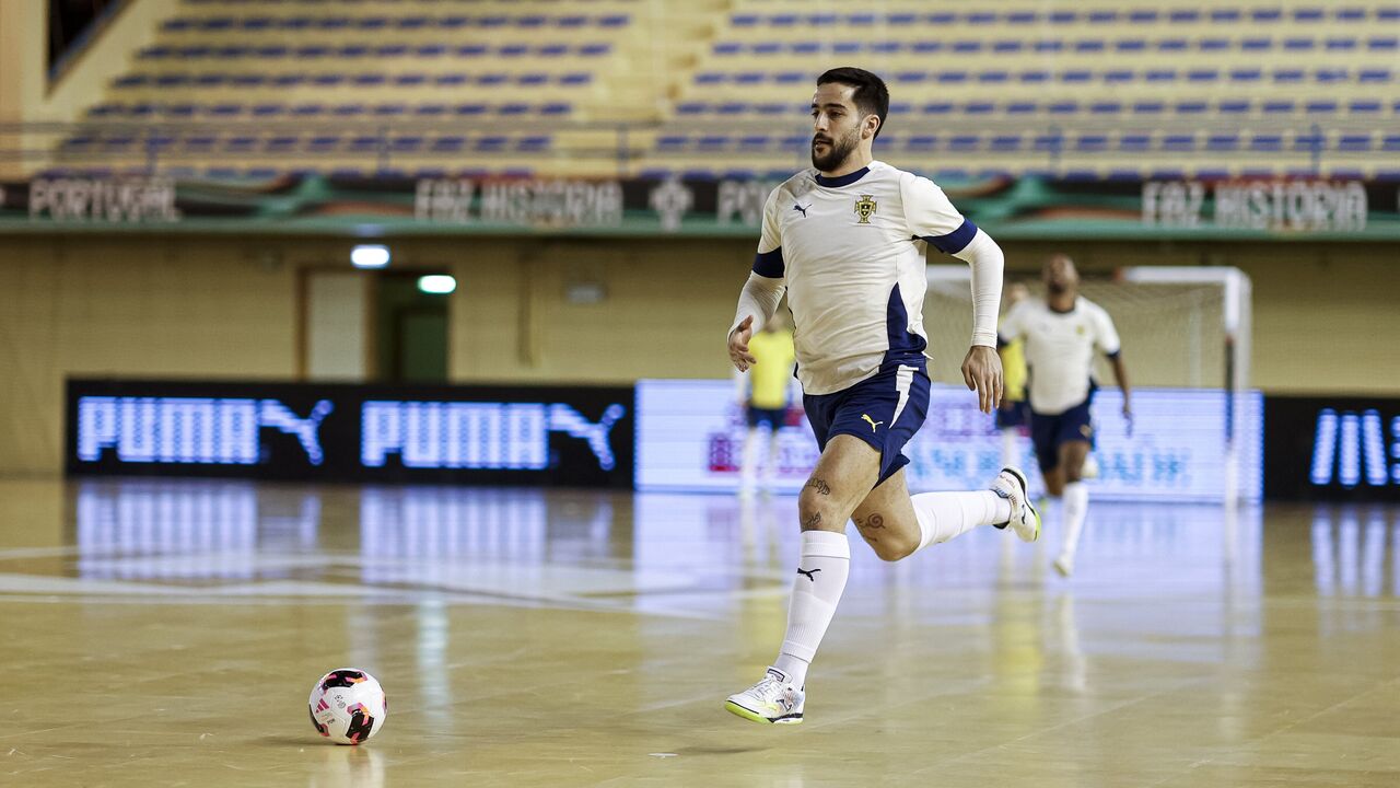 Tomás Paçó no estágio da Seleção Nacional