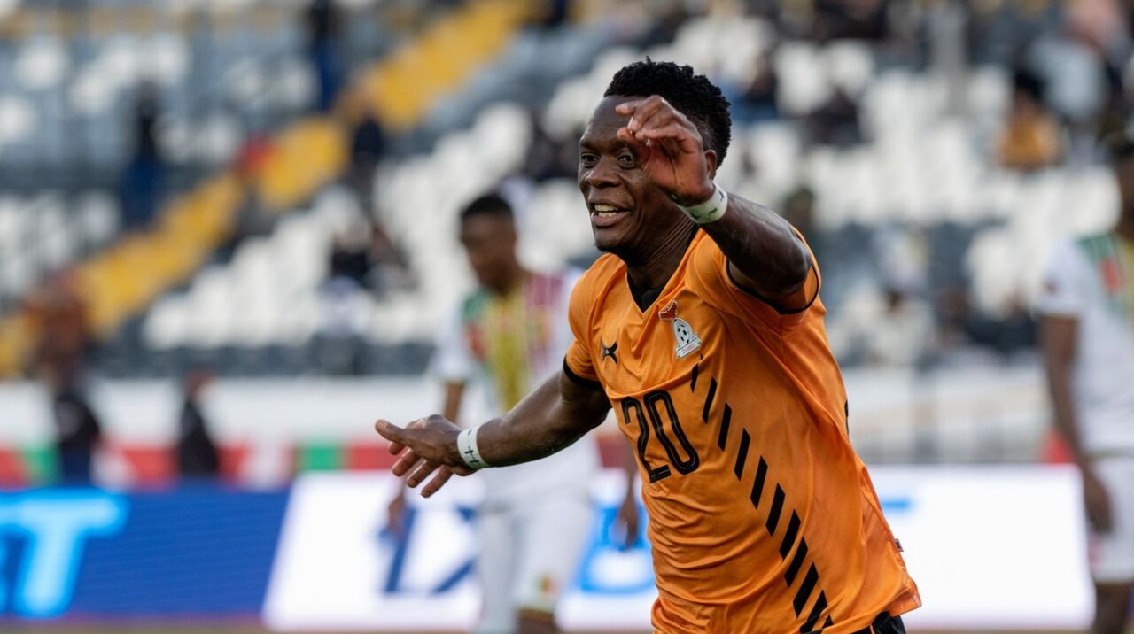 Patson Daka lesiona-se após marcar no Zâmbia-Mali