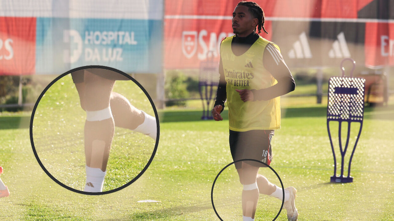 Barreiro treina no relvado com ligadura, Otamendi e Prestianni integrados