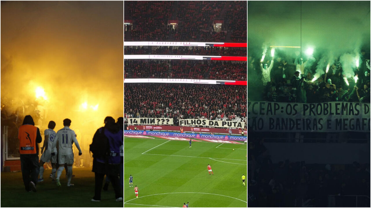 Comportamento "incorreto" dos adeptos vale milhares de euros em multas a FC Porto, Benfica e Sporting