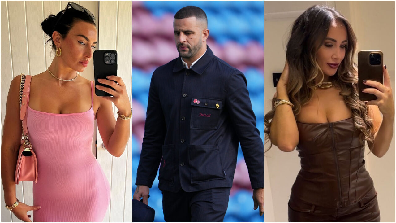 Kyle Walker foi 'apanhado' no restaurante onde estava Lauryn Goodman (à direita) e algumas amigas de Annie Kilner (à esquerda)