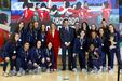 Seleção feminina recebida na Cidade do Futebol