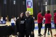 Joana Soeiro com Carlos Barroca no campus de Natal do NBA Basketball School