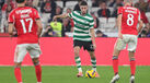 Gonçalo Inácio em ação no dérbi com o Benfica