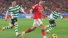 Sudakov em ação no dérbi com o Sporting