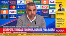 Rui Borges fala das lesões de Trincão, Pote e Quenda e revela três nomes em dúvida para Munique