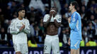 Jogadores do Real Madrid reagem após derrota contra o Manchester City