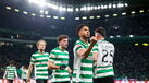 Jogadores do Sporting a festejar frente ao Rio Ave