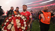 A homenagem do Benfica a Sérgio Caetano, antigo líder dos Diabos Vermelhos