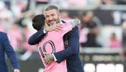 David Beckham com Messi