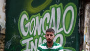 Com direito a graffiti e tudo: as imagens da sessão fotográfica de Gonçalo Inácio após renovar com o Sporting