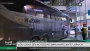 Sporting na chegada ao Estádio D. Afonso Henriques