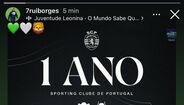 Rui Borges festeja 1.º aniversário como treinador do Sporting