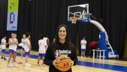Joana Soeiro no campus de Natal do NBA Basketball School