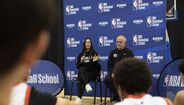 Joana Soeiro no campus de Natal do NBA Basketball School