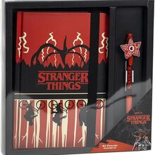 Conjunto bloco e caneta