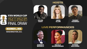 De Kevin Hart a Andrea Bocelli: os convidados de luxo que farão parte do sorteio do Mundial'2026