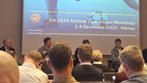 Luciano Gonçalves participou em workshop de arbitragem da UEFA