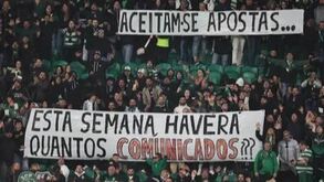 Adeptos do Sporting deixam bicada ao rival