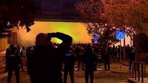 Adeptos do Sporting a caminho do Estádio da Luz